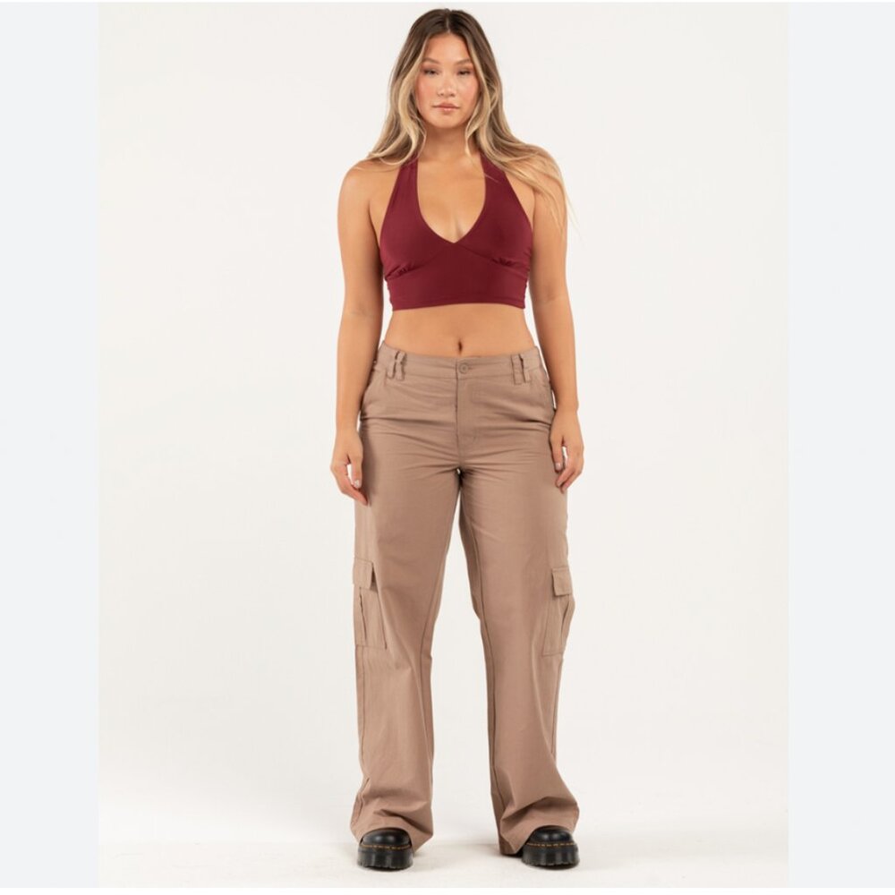 Tilly's RSQ Halter Tank Top - Burgundy  S